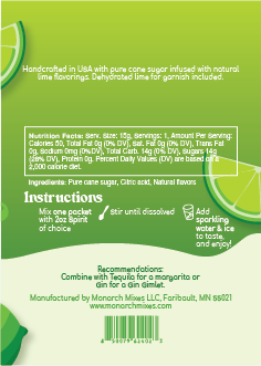 Juicy Lime Instant Cocktail & Mocktail Mixer - single serving