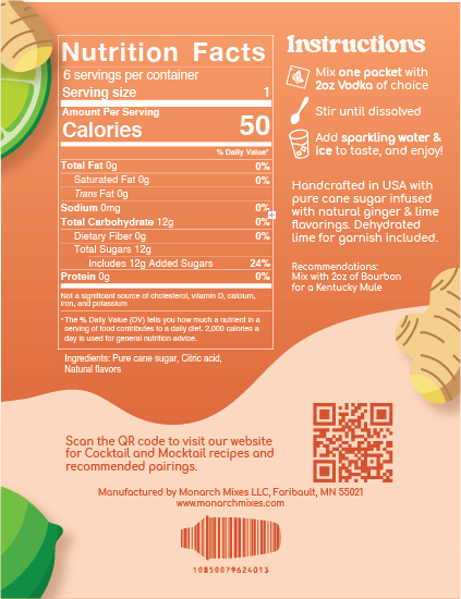 MN Mule Instant Cocktail & Mocktail Mixer - 6-pack